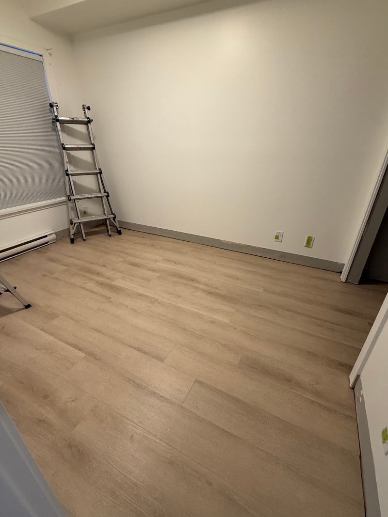Laminate through bedrooms and hallway in Burnaby by Craftbuild