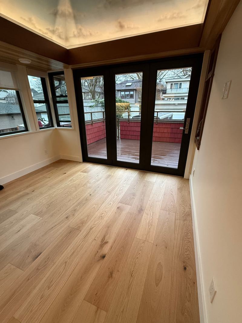 Glue-down hardwood floor installed by Craftbuild in Vancouver &mdash; photo 6