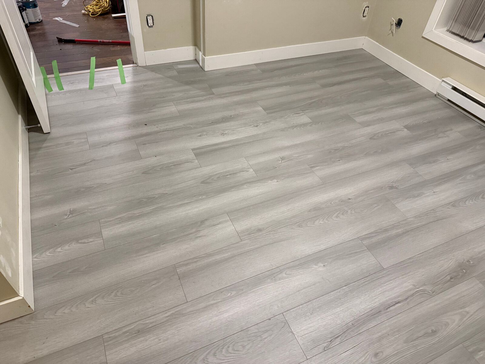 Vinyl flooring install